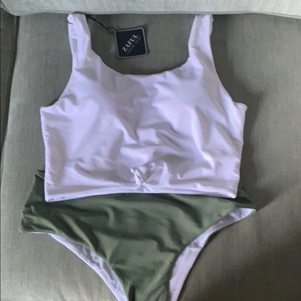 NWT! 2pc Zaful Crop Top Bathing Suit